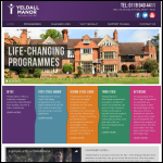 Screen shot of the Yeldall Christian Centres website.