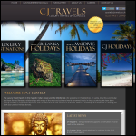 Screen shot of the C. J. Travels Ltd website.