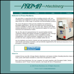 Screen shot of the Proma Machinery Ltd website.