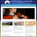 Screen shot of the Moon Hall Schools Educational Trust website.