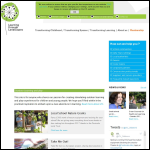 Screen shot of the The Learning Through Landscapes Trust website.