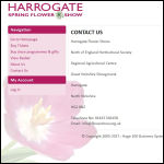 Screen shot of the Harrogate Flower Show Ltd website.