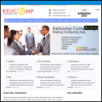 Screen shot of the Kelicomp Computing Ltd website.