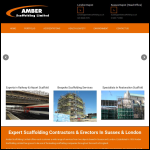 Screen shot of the Amber Scaffolding Ltd website.