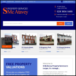 Screen shot of the Ashwood Property Developments Ltd website.