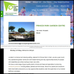 Screen shot of the Park Garden Centre Ltd website.