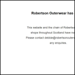 Screen shot of the Robertson Collection Ltd website.