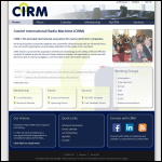 Screen shot of the Comite International Radio Maritime - (Cirm) website.