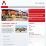 Screen shot of the S & S Contracting Ltd website.
