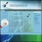 Screen shot of the E S W Developments Ltd website.