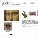 Screen shot of the Art Resource Ltd website.