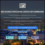 Screen shot of the Business Professional Services Birmingham Ltd website.