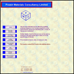 Screen shot of the Fivash Materials Consultancy Ltd website.