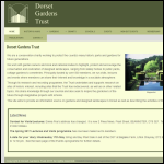 Screen shot of the The Dorset Gardens Trust website.