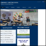 Screen shot of the Emmanuel Christian School Association website.