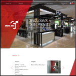 Screen shot of the Showart Ltd website.