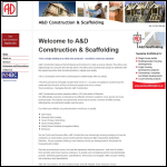 Screen shot of the A.N.D. Contractors Ltd website.