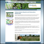 Screen shot of the Nicebrook Ltd website.