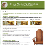 Screen shot of the Bristol Women's Workshop website.