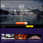 Screen shot of the Ski Beat Ltd website.