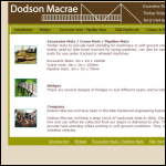 Screen shot of the Dodson Macrae (Hardwood Structures) Ltd website.