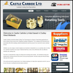 Screen shot of the Castle Carbide Ltd website.