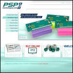 Screen shot of the Psp Marine Tapes Ltd website.