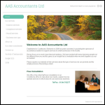 Screen shot of the AAS Accountants Ltd website.
