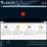 Screen shot of the Liberica Ltd website.