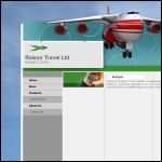 Screen shot of the Raison Travel Ltd website.