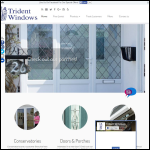Screen shot of the Trident Windows Ltd website.