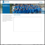 Screen shot of the Zeton Ltd website.