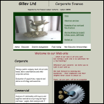 Screen shot of the Gillev Ltd website.