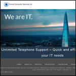 Screen shot of the Format Computer Services Ltd website.