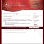 Screen shot of the Minerva Fund Managers Ltd website.