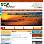 Screen shot of the Ccm Recruitment Services Ltd website.