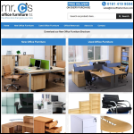 Screen shot of the Mr C's Office Furniture Ltd website.