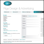 Screen shot of the Riga Design & Advertising Ltd website.
