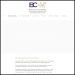 Screen shot of the Buckingham Consultancy Ltd website.