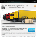 Screen shot of the Chichester Haulage Services Ltd website.