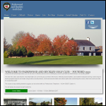 Screen shot of the Old Padeswood Golf Club Ltd website.