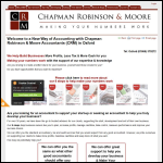 Screen shot of the Chapman, Robinson & Moore Ltd website.