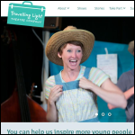 Screen shot of the Travelling Light Theatre Company website.