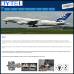 Screen shot of the Dytel Technologies Ltd website.