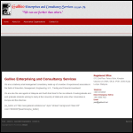 Screen shot of the Galileo Enterprises & Consultancy Services Ltd website.