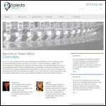 Screen shot of the Toledo Knitting Ltd website.
