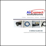 Screen shot of the Airconnect Solutions Ltd website.