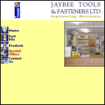 Screen shot of the Jaybee Tools & Fasteners Ltd website.