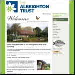 Screen shot of the The Albrighton Trust Ltd website.
