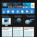 Screen shot of the Accurate Solutions Ltd website.